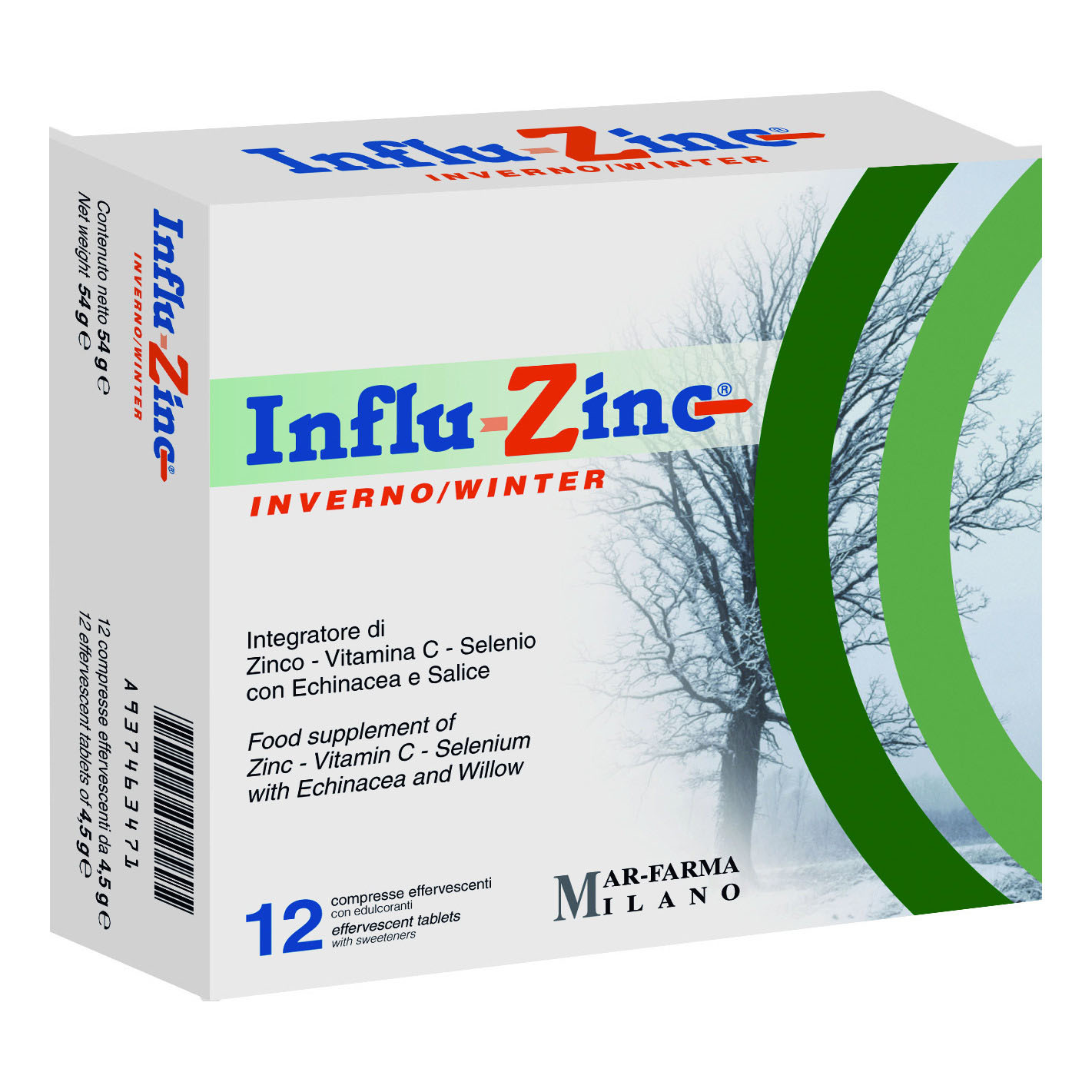 INFLU ZINC INV 12CPR EFFERV