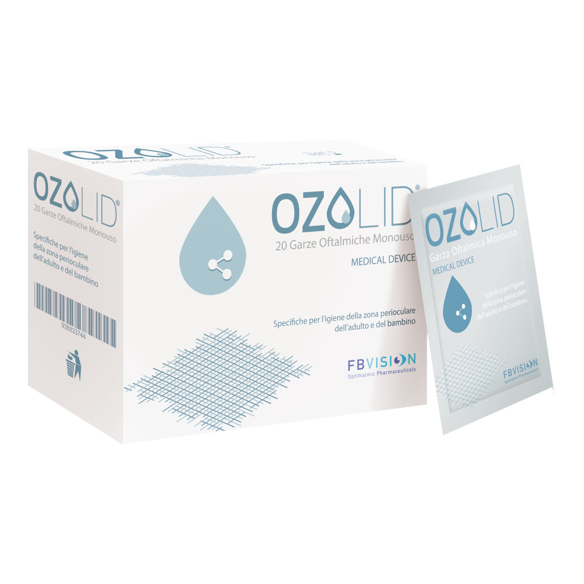OZOLID GARZE OFT.MONO 20PZ