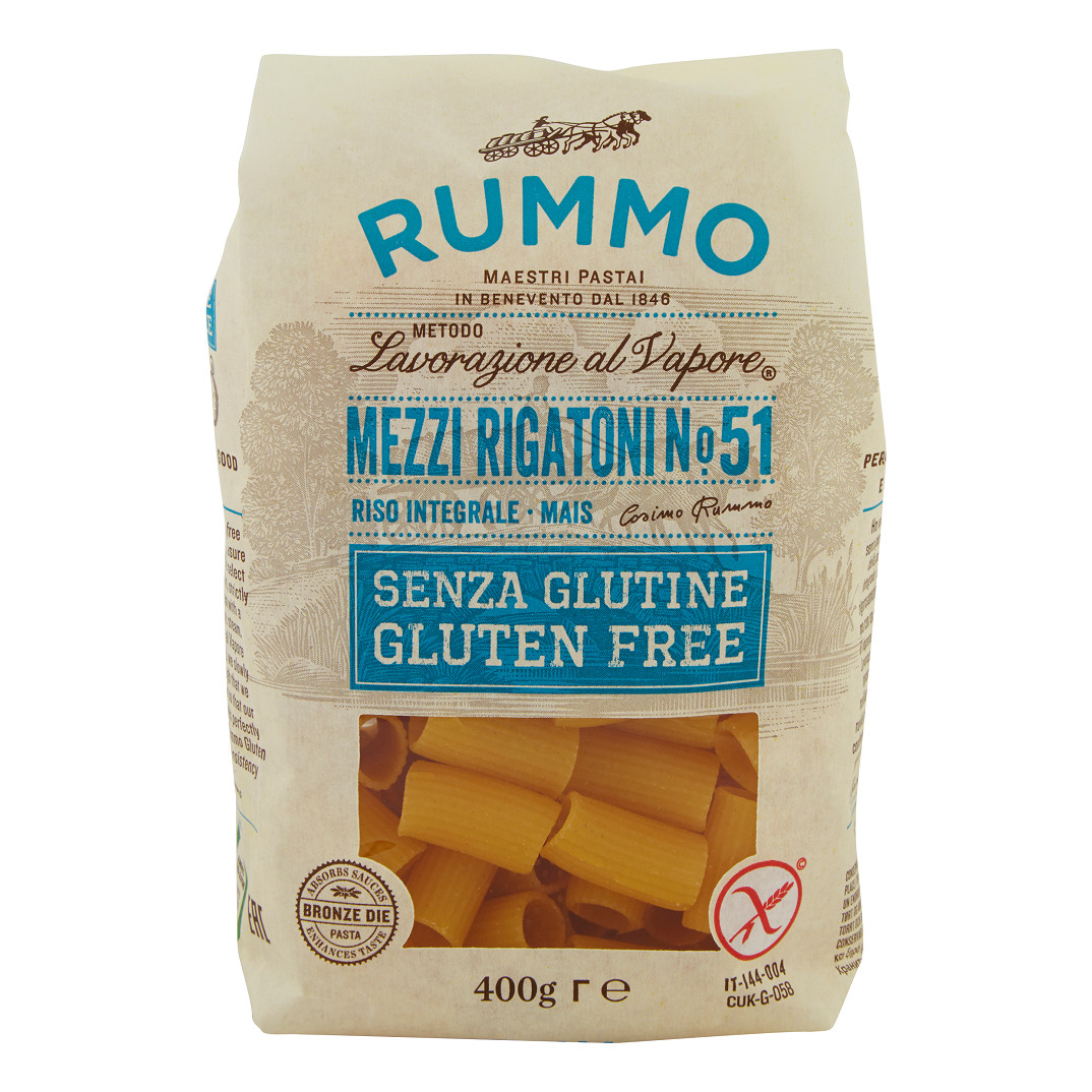 Rummo Mezzi Rigatoni N51 Di Riso Integrale E Mais 400 G