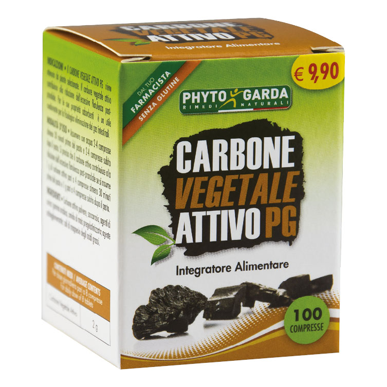 Carbone Vegetale Attivo Pg 100 Compresse