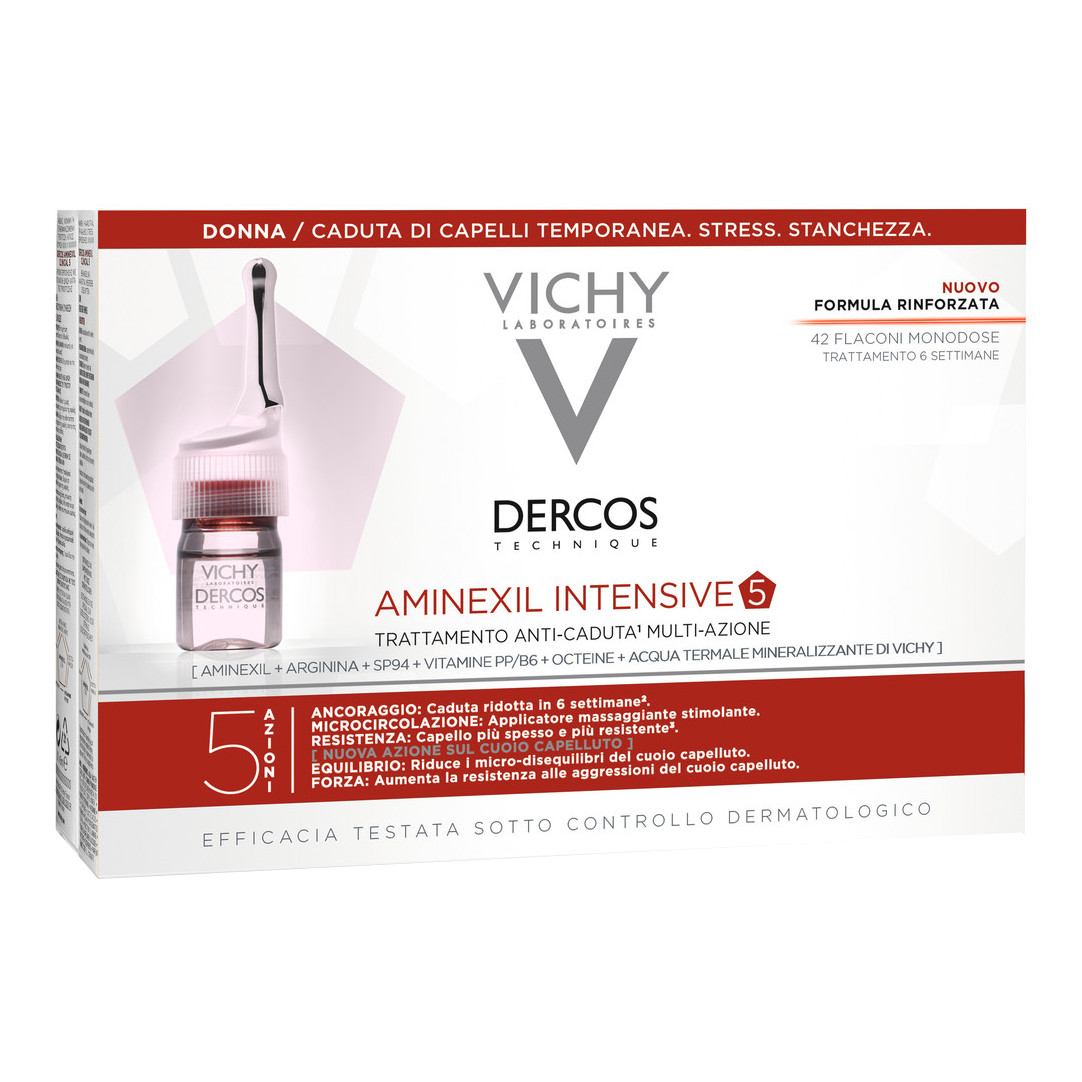 Dercos Aminexil Vichy Trattamento Anticaduta Donna 42 Fiale X 6ml