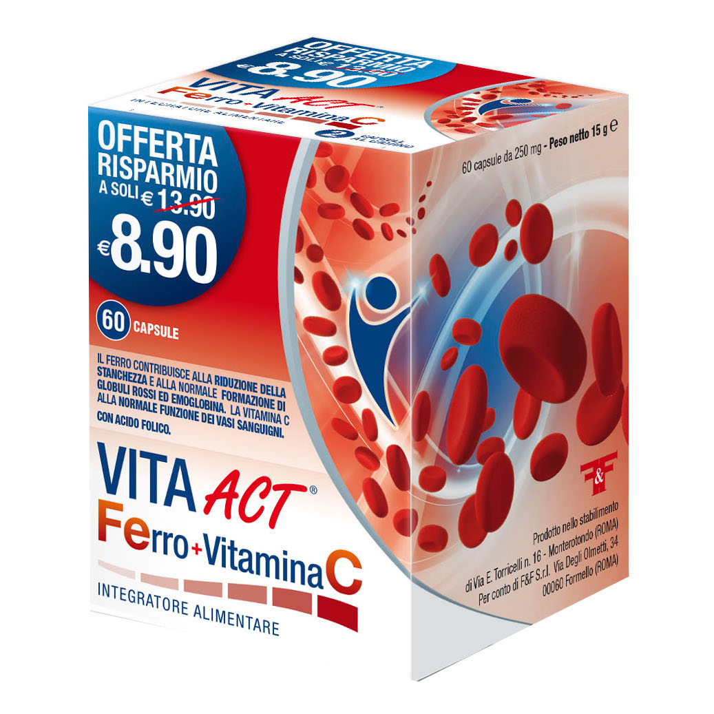 Vita Act Ferro + Vitamina C 60 Capsule