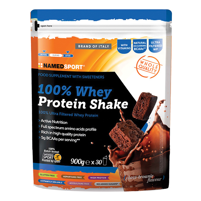 100% Whey Protein Shake Choco Brownie 900g