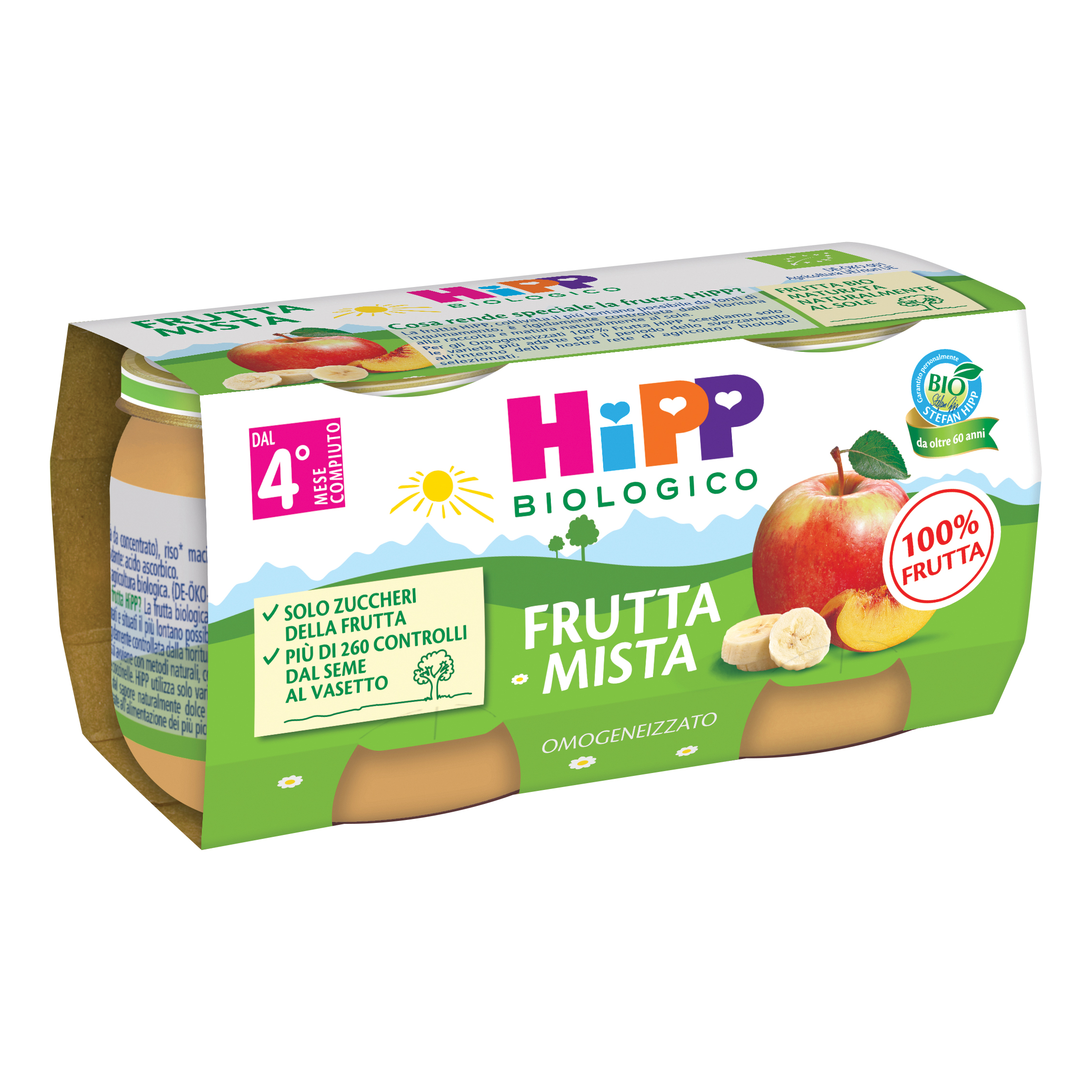 OMO HIPP Bio Frutta Mista2x80g