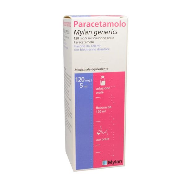 Paracetamolo Mylan Generics 120mg/5ml 120ml