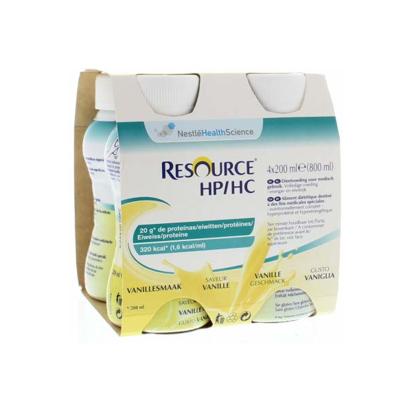 Resource Hp-Hc Vaniglia 200ml 4 Pezzi