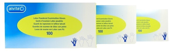 ALVITA GUANTI LATTICE S 100PZ