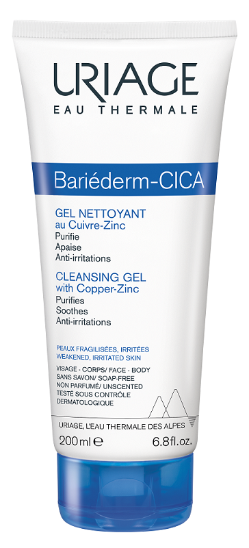 Uriage Bariederm Cica Gel Detergente Viso Corpo 200ml