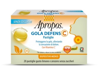 Apropos Gola Defense 20 Pastiglie Limone Zenzero