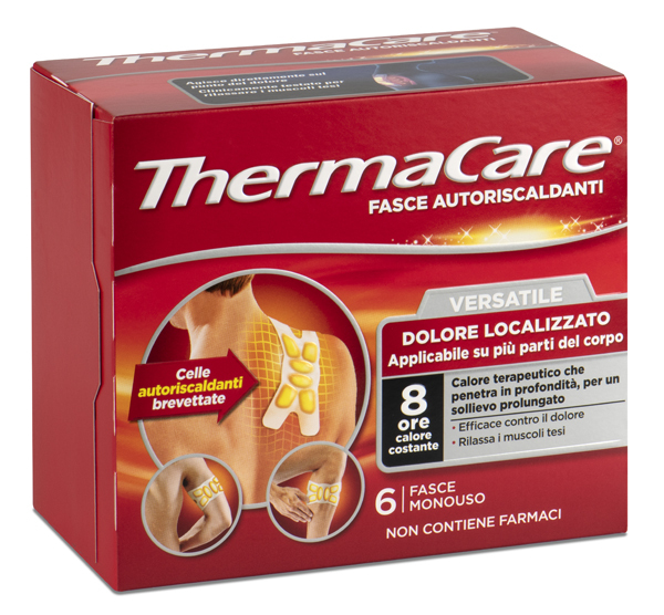 Thermacare Versatile Fasce Autoriscaldanti 6 Pezzi