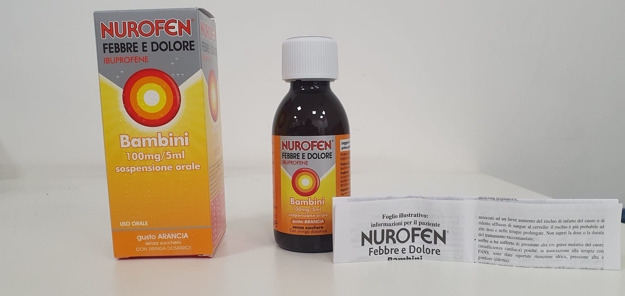 NUROFEN FEBBRE D*BB100MG/5ML A