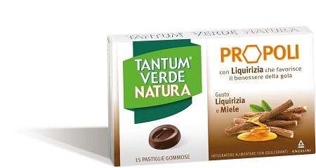 Tantum Verde Natura Liquirizia E Miele 15 Pastiglie Gommose