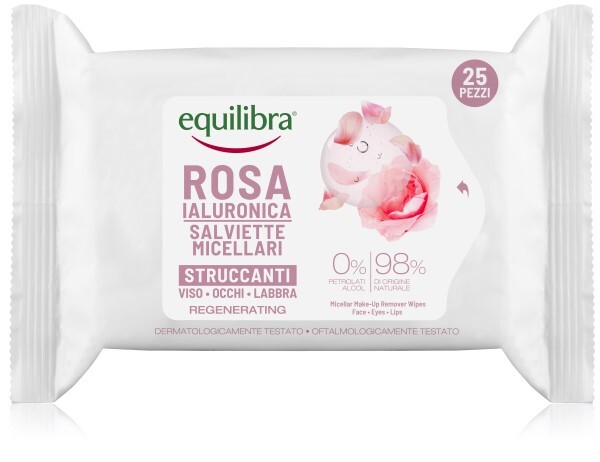 Equilibra Rosa Ialuronica Salviette Micellari Struccanti