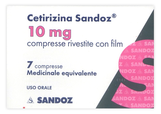 Cetirizina Sandoz 7 Compresse Rivestite 10mg