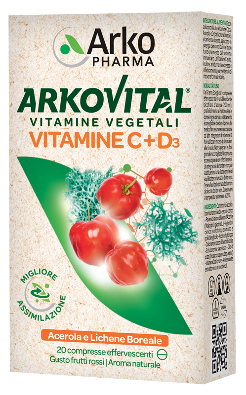 ARKOVITAL VITAMINE C+D3 20CPR