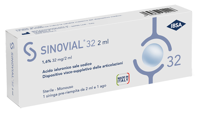 SINOVIAL 32 Siringa Preriempita Acido Ialuronico 1,6% 2ml Intra-articolare