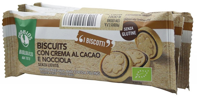 Probios Biscuits Crema Cacao Nocciola 4 Pezzi Da 24 G