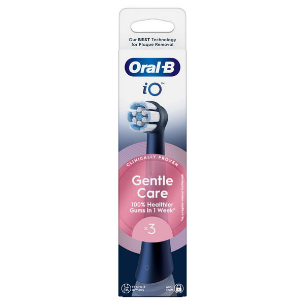 Oral-B Power IO Refill Gentle Care Black 3 Pezzi