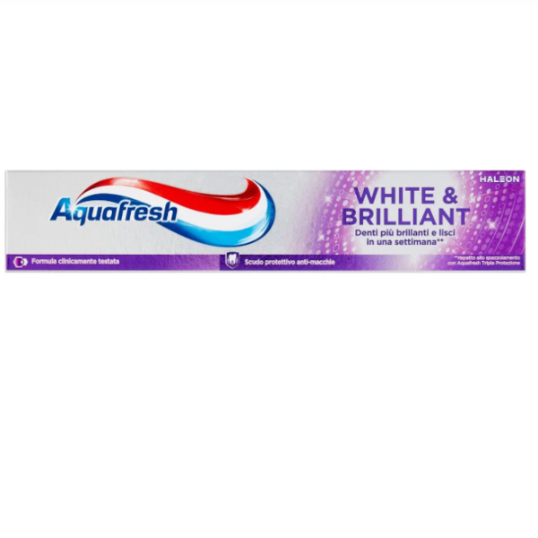Aquafresh Dentifricio White&Brilliant 75 Ml Sbiancante