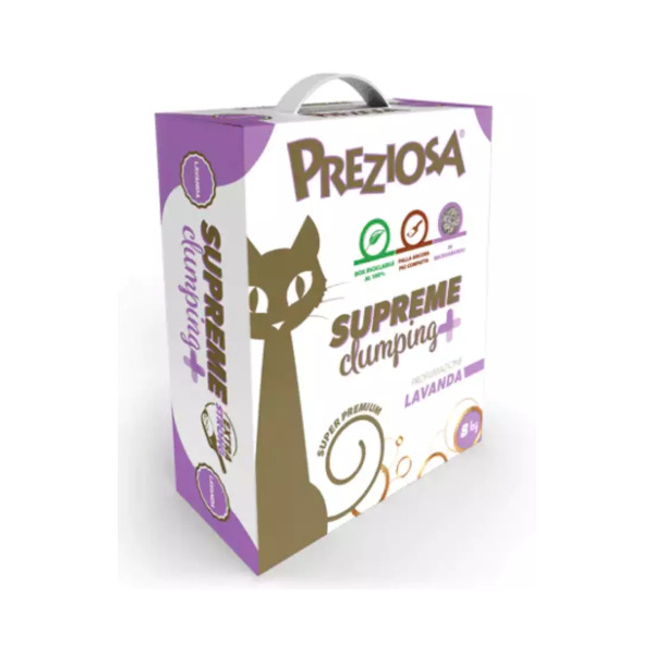 Preziosa Lettiera Supreme Clumping+ Lavanda 8kg