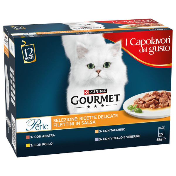 Gourmet Perle Con Selezione Di Carni Delicate 12x85g